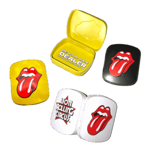 Mini tin case Lion Rolling Stones
