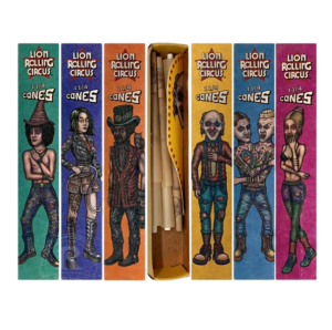 Cones Unbleached x6 Lion Rollling Circus