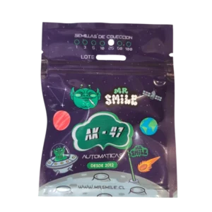 • Semillas coleccionables Auto AK47 - Mr. Smile en su empaque original.